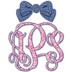 Preppy Monogram Decal - Custom Sizes (Personalized)