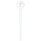 Preppy White Plastic 7" Stir Stick - Round - Single Stick