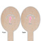 Preppy Wooden Food Pick - Oval - Double Sided - Front & Back