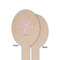 Preppy Wooden Food Pick - Oval - Single Sided - Front & Back