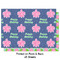 Preppy Wrapping Paper Sheet - Double Sided - Front