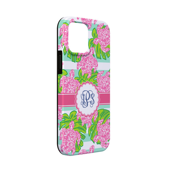 Custom Preppy iPhone Case - Rubber Lined - iPhone 13 Mini (Personalized)