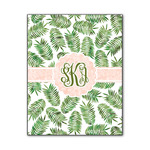 Tropical Leaves Wood Print - 11x14 (Personalized)