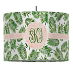 Tropical Leaves Drum Pendant Lamp (Personalized)