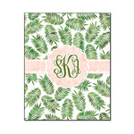 Tropical Leaves Wood Print - 16x20 (Personalized)