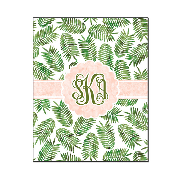 Custom Tropical Leaves Wood Print - 16x20 (Personalized)