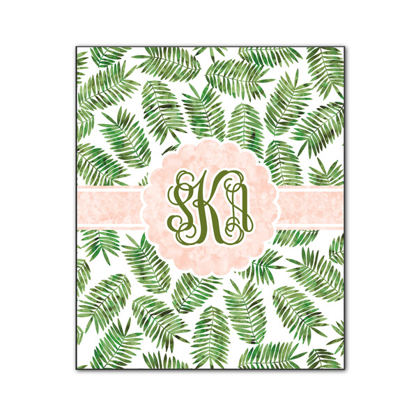 Custom Tropical Leaves Wood Print - 20x24 (Personalized)