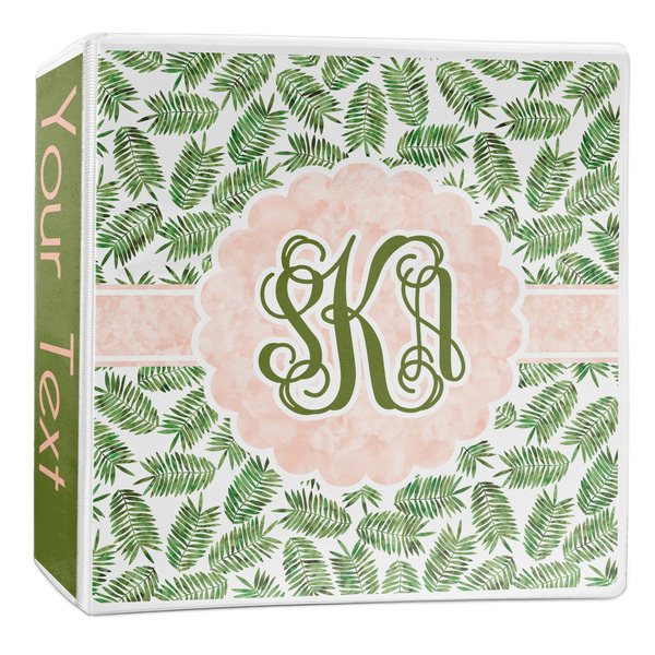 Custom Tropical Leaves 3-Ring Binder - 2 inch (Personalized)