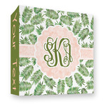 Tropical Leaves 3 Ring Binder - Full Wrap - 3" (Personalized)