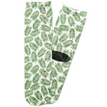 Tropical Leaves Adult Crew Socks