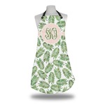 Tropical Leaves Apron w/ Monogram