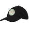 Tropical Leaves Baseball Cap - Black (Personalized)