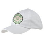 Tropical Leaves Baseball Cap - White (Personalized)