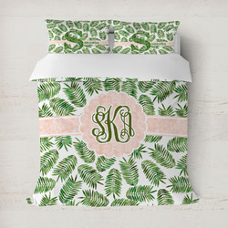 Tropical Leaves Duvet Cover Set - Full / Queen (Personalized)