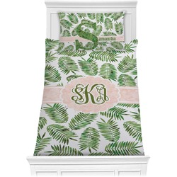 Tropical Leaves Comforter Set - Twin (Personalized)