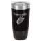 Tropical Leaves Black Polar Camel Tumbler - 20oz - Front