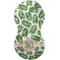 Tropical Leaves Burp Peanut Shaped Flat