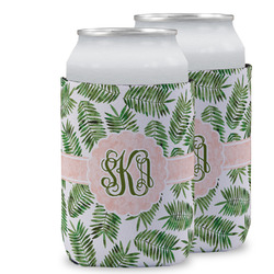 Tropical Leaves Can Cooler (12 oz) w/ Monogram