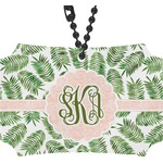 Tropical Leaves Rear View Mirror Ornament (Personalized)