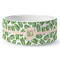 Tropical Leaves Ceramic Dog Bowl - Medium - Front