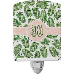 Tropical Leaves Ceramic Night Light (Personalized)