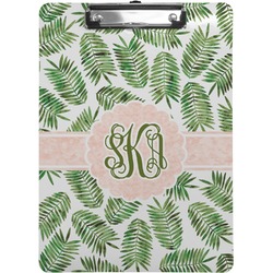 Tropical Leaves Clipboard (Letter Size) (Personalized)