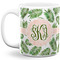 Tropical Leaves Coffee Mug - 11 oz - Full- White