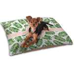 Tropical Leaves Dog Bed - Small w/ Monogram