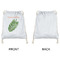 Tropical Leaves Drawstring Backpacks - Sweatshirt Fleece - Single Sided - APPROVAL