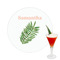 Tropical Leaves Drink Topper - Medium - Single with Drink