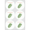 Tropical Leaves Drink Topper - XLarge - Set of 6