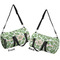 Tropical Leaves Duffle bag small front and back sides