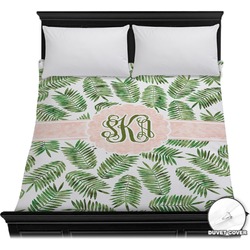 Tropical Leaves Duvet Cover - Full / Queen (Personalized)