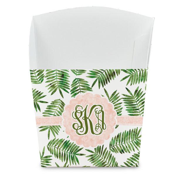 Custom Tropical Leaves French Fry Favor Boxes (Personalized)