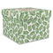 Tropical Leaves Gift Boxes with Lid - Canvas Wrapped - X-Large - Front/Main