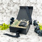 Tropical Leaves Gift Boxes with Magnetic Lid - Black - In Context