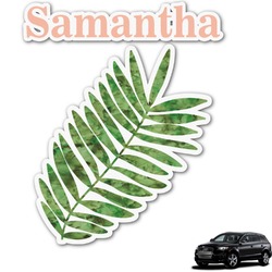 Tropical Leaves Graphic Car Decal (Personalized)