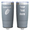 Tropical Leaves Gray Polar Camel Tumbler - 20oz - Double Sided - Approval