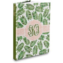 Tropical Leaves Hardbound Journal - 5.75" x 8" (Personalized)