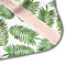 Tropical Leaves Hooded Baby Towel- Detail Corner