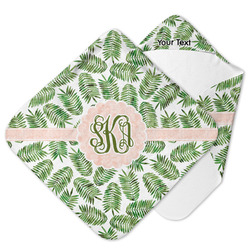 Tropical Leaves Hooded Baby Towel (Personalized)