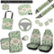 Tropical Leaves Interior Car Accessories