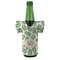 Tropical Leaves Jersey Bottle Cooler - FRONT (on bottle)