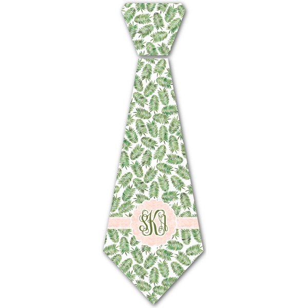 Custom Tropical Leaves Iron On Tie (Personalized)