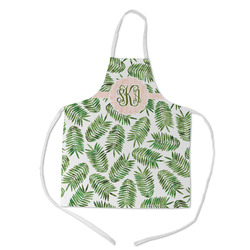 Tropical Leaves Kid's Apron w/ Monogram