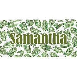 Tropical Leaves Front License Plate (Personalized)