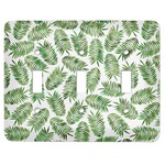 Tropical Leaves Light Switch Cover (3 Toggle Plate)