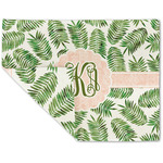 Tropical Leaves Double-Sided Linen Placemat - Single w/ Monogram