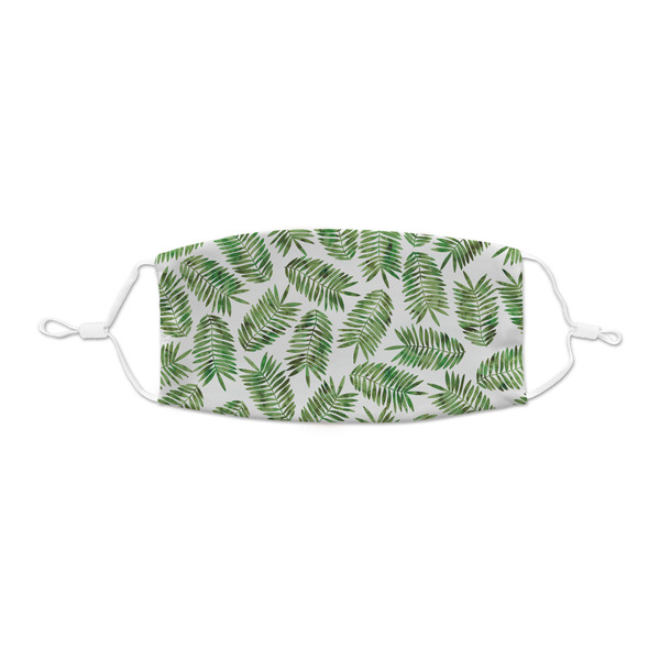 Custom Tropical Leaves Kid's Cloth Face Mask - XSmall