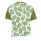 Tropical Leaves Men's Crew Neck T Shirt Medium - Back